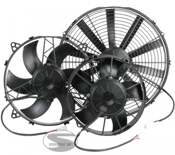 Spal Ventilator 280mm 24v zuigend hoogte 95mm, 102438